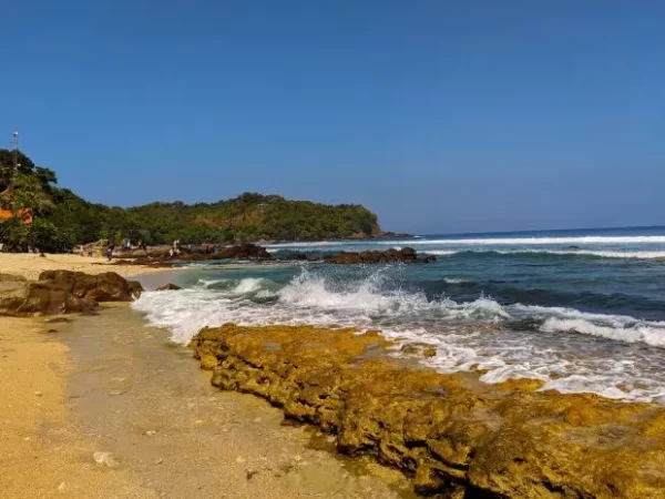 Pantai Wediombo, Pantai Eksotis dengan Tebig Karang Eksotis di Gunung Kidul